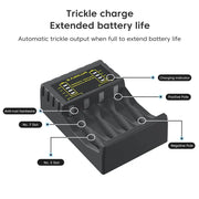 Ladegerät für wiederaufladbare Batterien - The Home Security