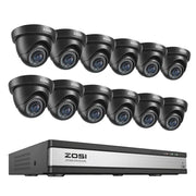 Kameraset 1080P mit 12/16 Überwachungskameras DVR H.265+ - The Home Security