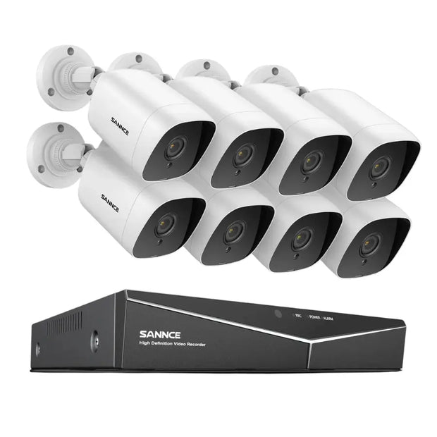 PoE Kameraüberwachungsset 1080P mit 1TB/2TB Festplatte - The Home Security
